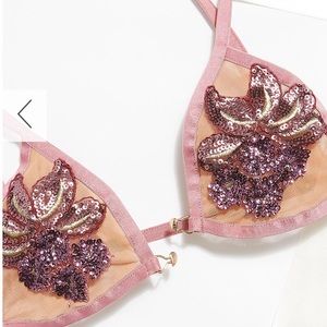 For love and lemons Emma Sequin Triangle Bra
